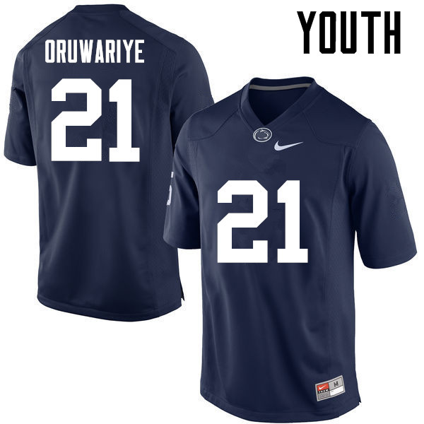 NCAA Nike Youth Penn State Nittany Lions Amani Oruwariye #21 College Football Authentic Navy Stitched Jersey ZCQ2198ZQ
